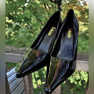 fredricks of hollywood black high heels stilettos size 6.5